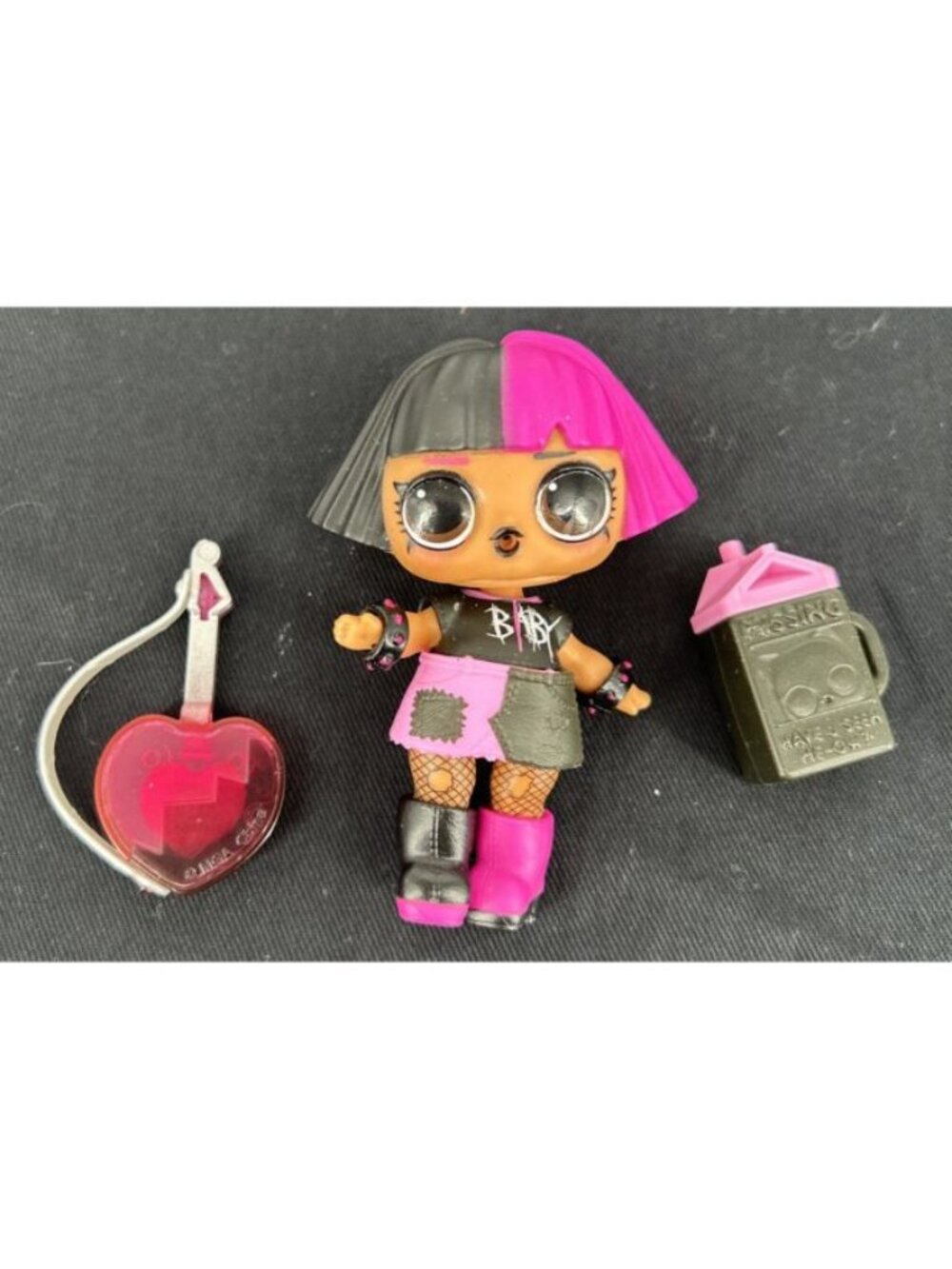 LOL Surprise Doll Metal babe with some accessories 3" Tall